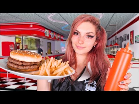 [ASMR] 1950s Style Diner Waitress Role Play