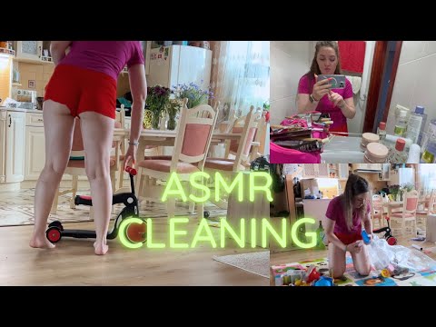 House Cleaning in Shorts: Relaxing ASMR Sounds - Clean With Me