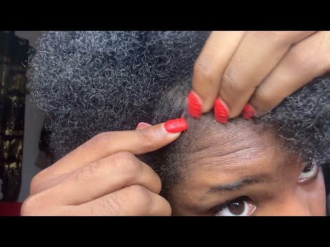 ASMR Hair Scratching and Combing