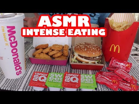 [ASMR] McDonalds BIG MAC & Nuggets! (Intense Eating Sounds & No Talking)