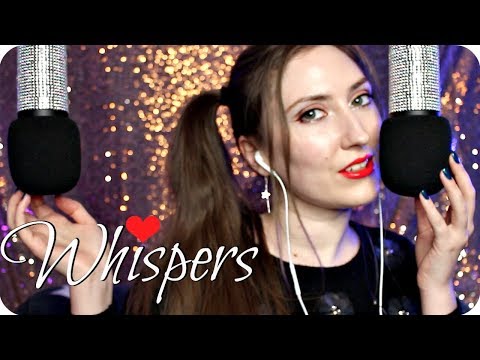 ASMR Ear to Ear Whispering & Microphone Scratching Deep in Your Ears for Sleep & Relaxation 😪 🎤