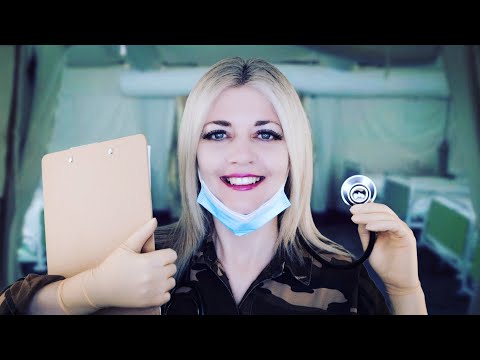 ASMR Military Doctor | Medical Exam and Diagnosis | VERY TINGLY Sounds | Latex Gloves | Otoscope