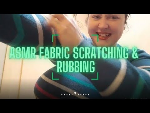 My First ASMR Fabric Scratching 🖤 No Talking