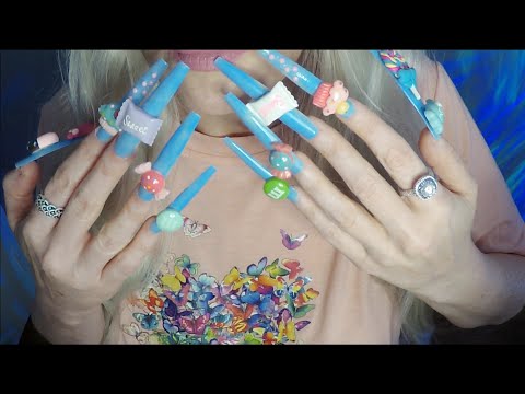 ASMR Gum Chewing Horrible First Dates | XL Nails, Whispered