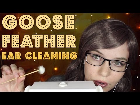 Goose Feather Ear Cleaning + Ear Touching (No Cupping) | Binaural HD ASMR