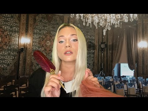 ASMR 🦇 Friend Plays with Your Hair in a Creepy Boarding School Class (Roleplay)
