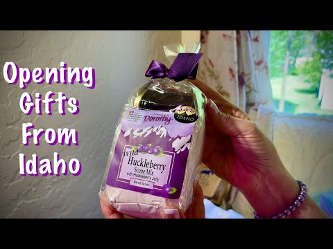 ASMR Opening gifts from Idaho (Whispered only) Candy tasting/tissue paper  (Warning: eating sounds)
