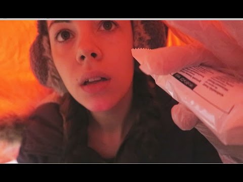 ASMR Survival Roleplay - Dressing Your Head Wound - Whispering and Ocean Wave Sounds