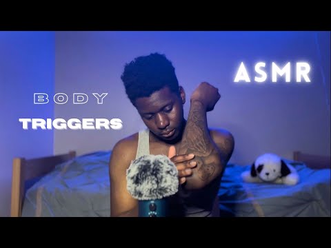 ASMR Satisfying Body Triggers | Collarbone Tapping & Skin Scratching #asmr