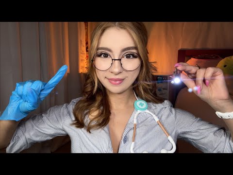 ASMR Nurse BUT YOU’RE HER FIRST PATIENT 👀 FAST Asmr Medical Exam, Cranial