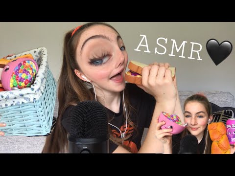 ASMR| playing with SQUISHIES?!!