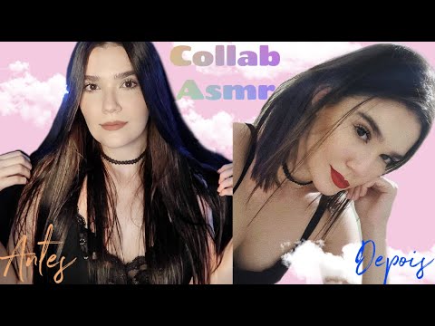 COLLAB ASMR: CORTANDO O CABELO DE VERDADE (DO LONGO PARA O CURTINHO) - Bu ASMR e Naiane