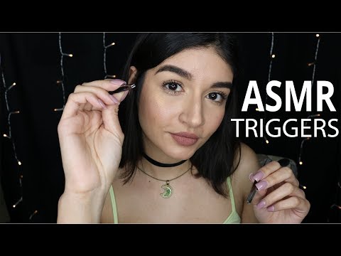 ASMR Triggers For Sleep || Crinkles, Hair Brushing, Tweezers || Tena ASMR ♡
