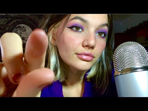 ASMR | Plucking and Brushing Negative Energy | Visuals & Hand Movements | Whispers & Mouth Sounds