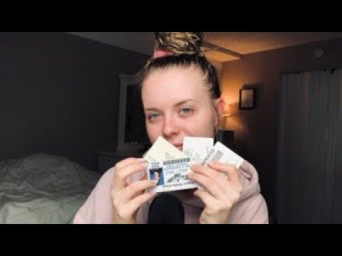 ASMR! Whats In My Wallet Card Tapping!