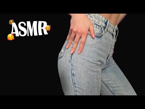 ASMR Intense Jeans Scratching | Zipper sounds, Fabric scratch & Tapping