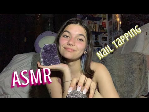 ASMR | long nail tapping and scratching (fast & aggressive)