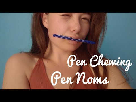 ASMR Pen Chewing + Pen Noms| Mouth Sounds🔥💫