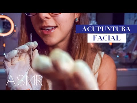 ASMR roleplay - Acupuntura Facial: massagem facial, aguçamento, camera touching e mais!