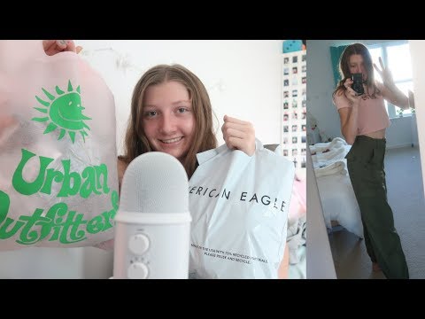 ASMR junior year school try-on haul