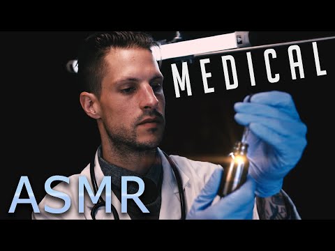 ASMR Friendly Doctor Throat Medical Exam Checkup | Light Triggers Face Touching Examination Roleplay
