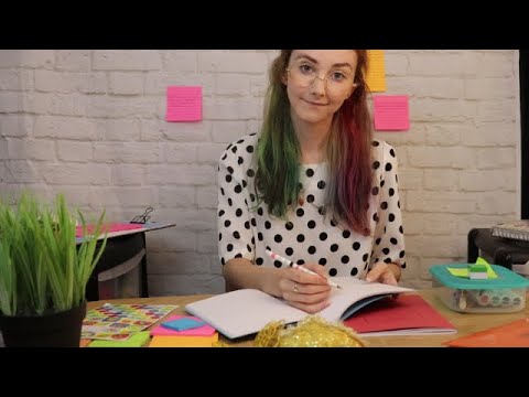 Classroom ASMR (Soft Speaking, Inaudible Whispering, Paper Sounds)