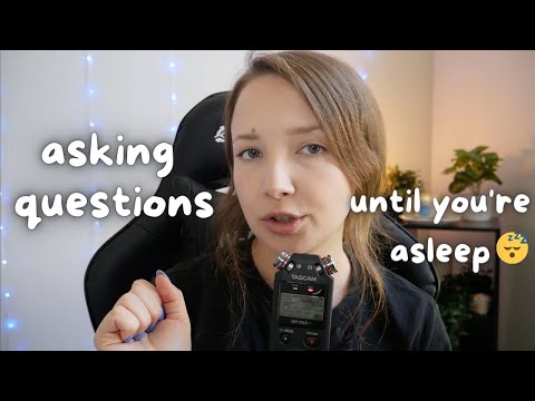ASMR| Asking You SIMPLE Questions Until You Fall Asleep💤 (TASCAM)