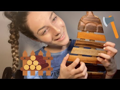 {ASMR} Wood Sounds & Breathy Whispers 🐤 Tingly Tapping ♥︎