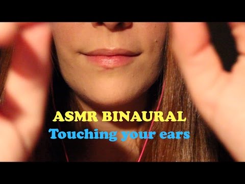 ASMR ☾ Binaural Touching & Rubbing Your Ears - No talking