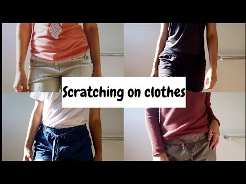 ASMR scratching on clothes/fabric