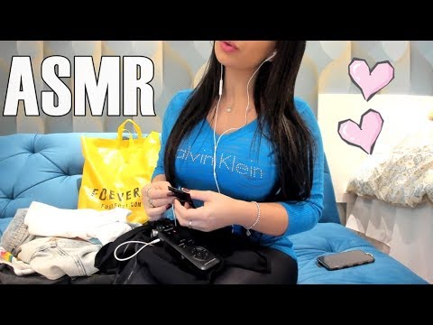 [ASMR] Vlog FOREVER 21 Try-On Clothing Haul Mouth Souds and Tapping