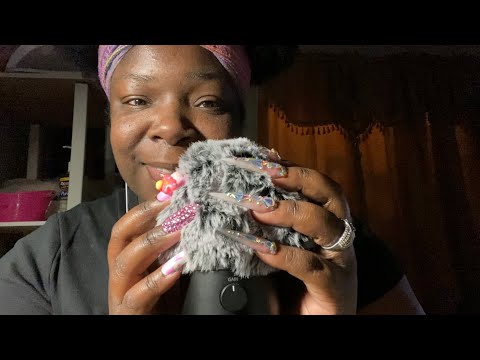 Asmr~Mic Scratching (with and without covers) mouth sounds