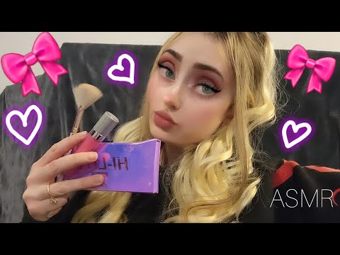ASMR 2 MINUTES fast and aggressive makeup roleplay + layered sounds