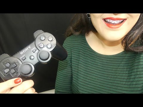 ASMR PS3 Controller Sounds & Mouth Sounds! - 3DIO Microphone