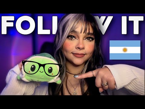 ASMR | Follow My Instructions in Spanish 👩‍🏫Can you keep up? (Argentinian Spanish)