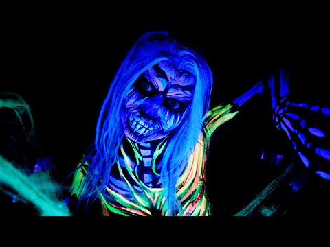 UV ASMR SPOOPY CRYPT KEEPER, tapping, brushing water sounds.