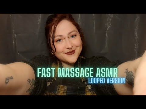 ASMR Fast and Aggressive Massage ✨️ 💤  Neck, Face and Head Massage ASMR- Looped