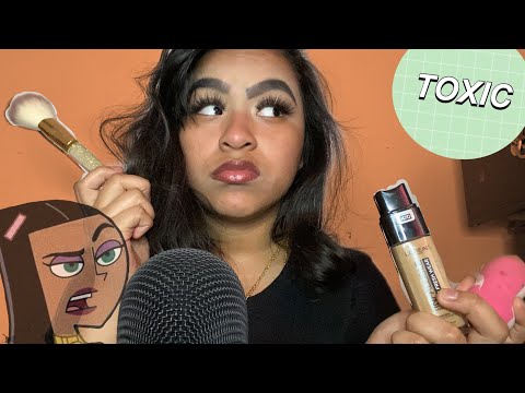 ASMR TOXIC GIRL DOES YOUR MAKEUP IN CLASS!!!💋💋💋😦