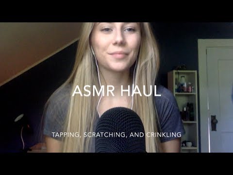 ASMR #2 Haul Video [Whisper, Tapping, Scratching, and Crinkling]