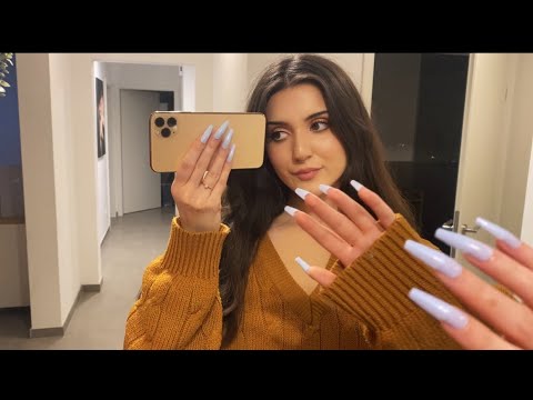 ASMR Tapping on my iPhone and shopping online with you ~ whispered scratching, tapping to help relax