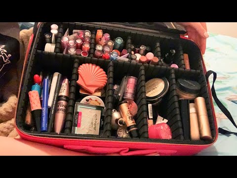 ASMR Makeup Collection Organising Part 2 (Whispered, Rummaging)