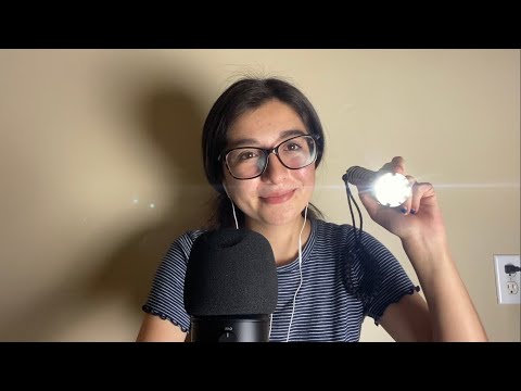 ASMR Follow The Light, Camera Brushing, Mouth Sounds (Izzy’s Custom)