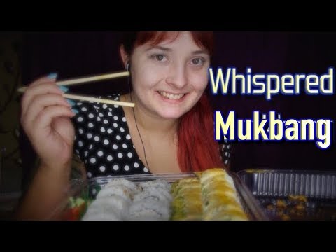 Have Dinner With Me [Sushi Mukbang] 🍣 Whispered ASMR