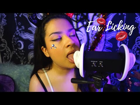 ASMR 💕Ear Eating / Licking 💕 Extreme Mouth Sounds