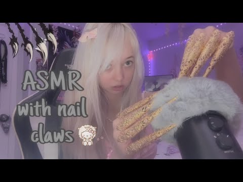 ASMR with nail claws🐾 (fast and aggressive)