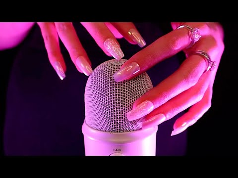 ASMR Mic Scratching (Intense Brain Massage with Long Nails and No Mic Cover)