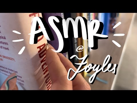 asmr: fast gentle tapping in Foyles (London book store)