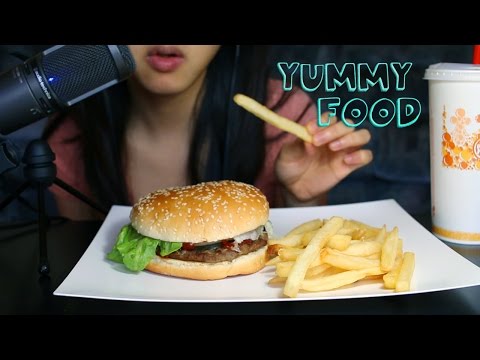 ASMR Burger King - Eating Sounds (MUKBANG | Eating Show)