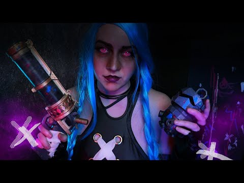 ASMR / Jinx kidnaps you 💙 (inspecting you, measuring, face cleaning, etc)
