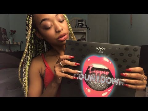 ASMR | LIPPIE COUNTDOWN 💄 | Tingly Box Tapping | Whispering Colors | PART ONE